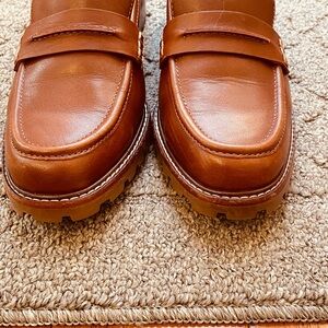 Madewell Tan Leather Loafers